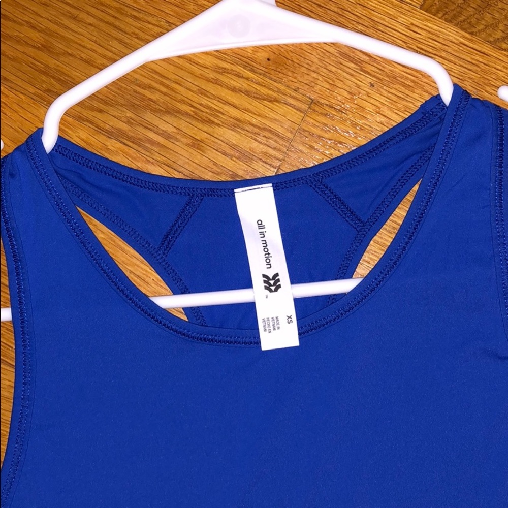 Target Blue Workout Tank - Picture 2 of 4